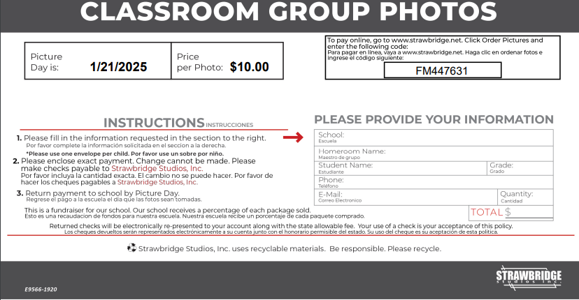 sample order form